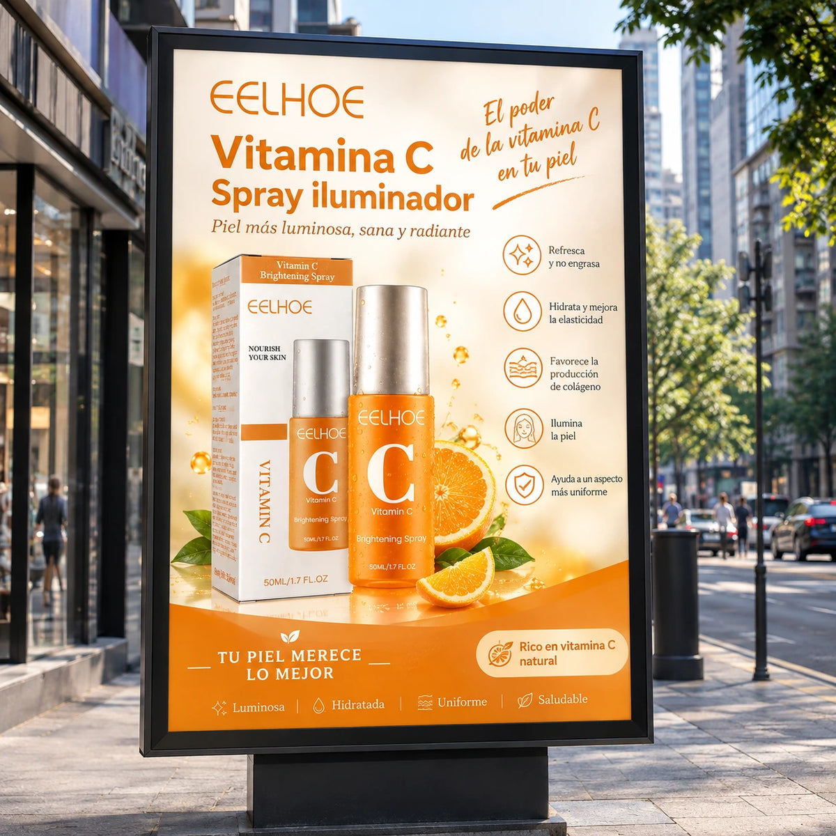 Spray Facial de Vitamina C: Luminosidad e Hidratación | EELHOE 50 ml